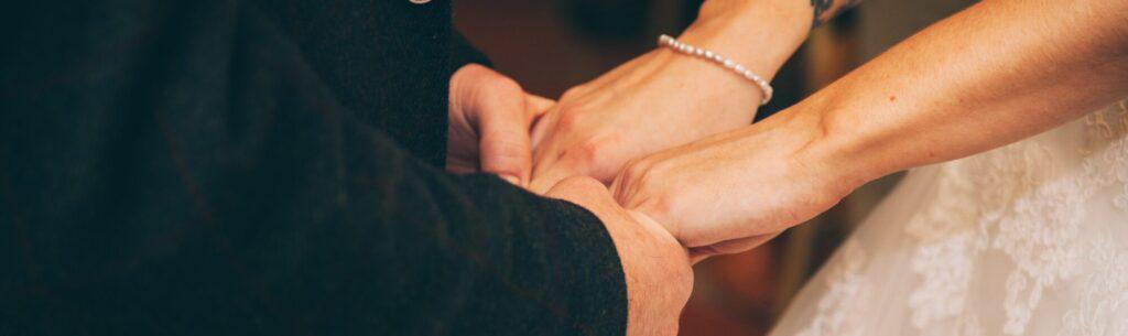 couple holding hands